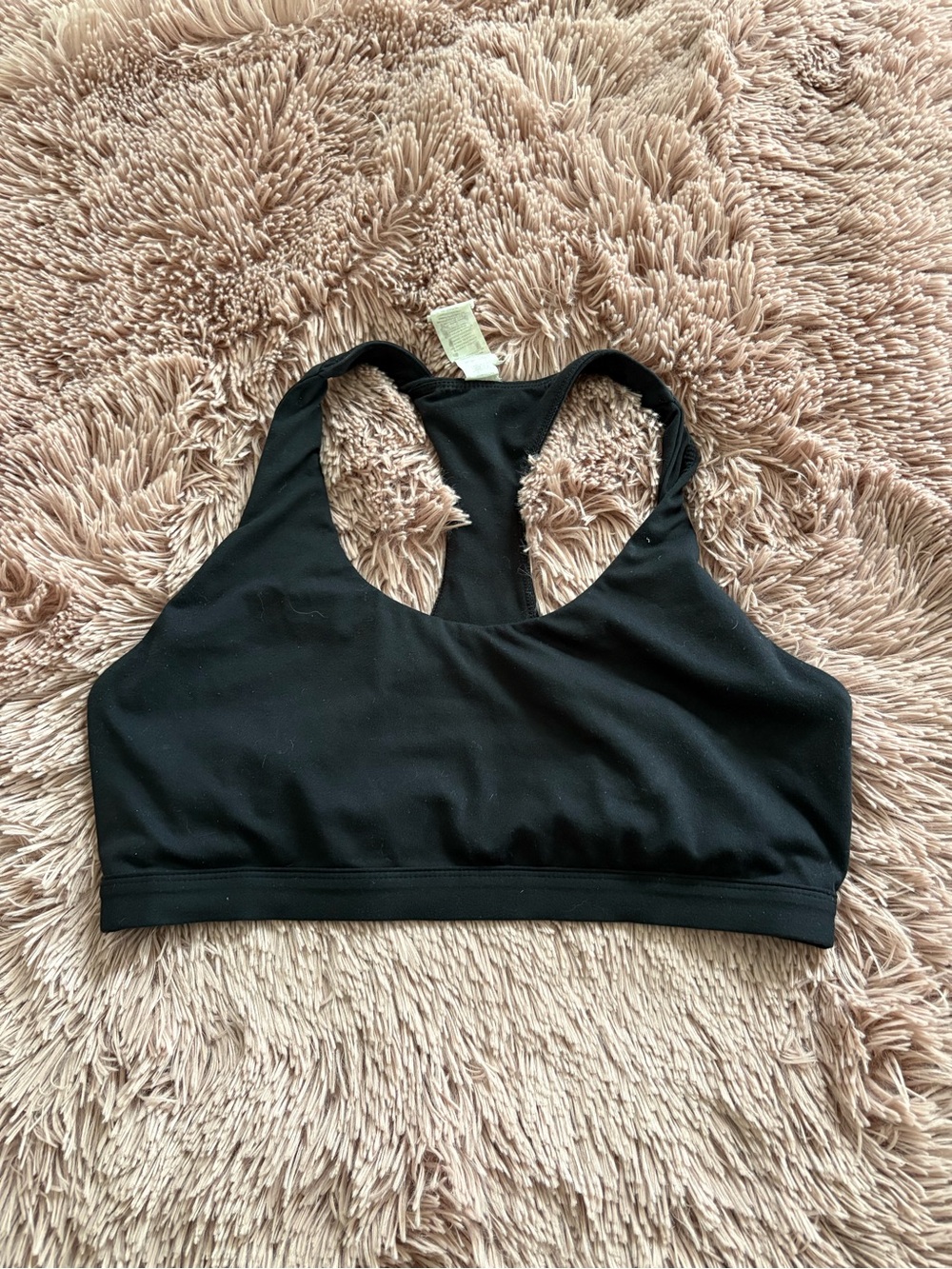 Fabletics Black Racerback Sports Bra